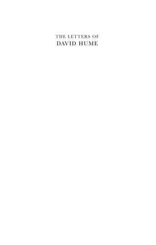 The Letters of David Hume