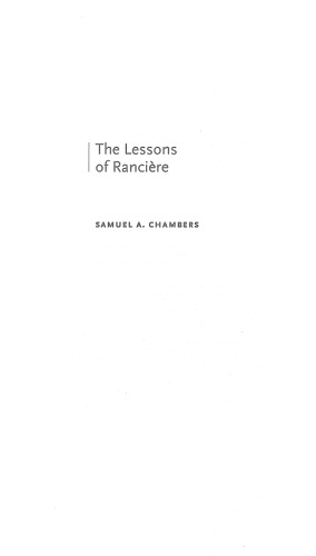 The Lessons of Rancière