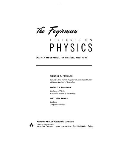The Feynman Lectures on Physics