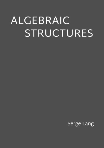 Algebraic Structures
