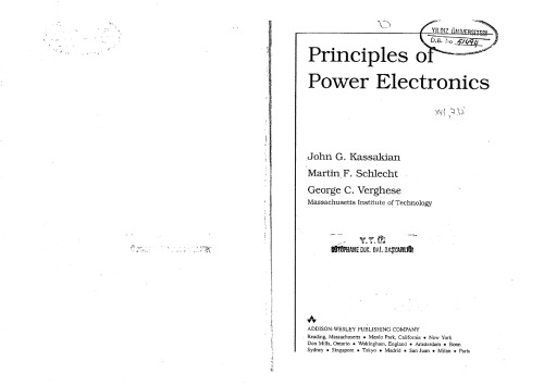 Principles of Power Electronics