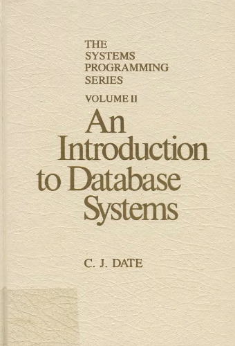 An introduction to database systems,