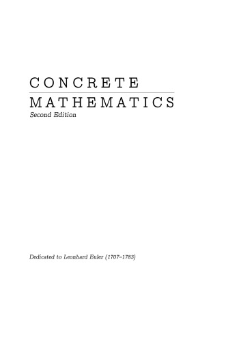 Concrete Mathematics: A Foundation for Computer Science