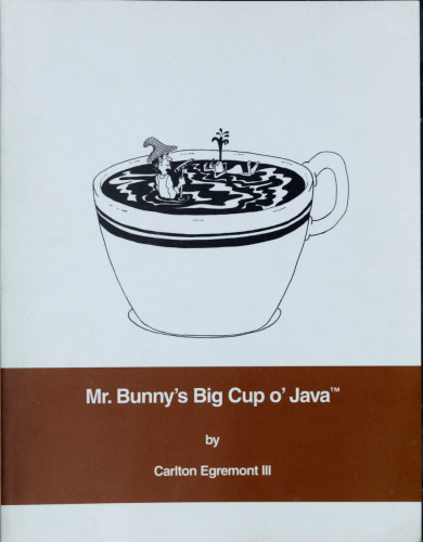 Mr. Bunny's big cup o' Java