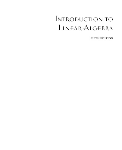 Introduction to Linear Algebra