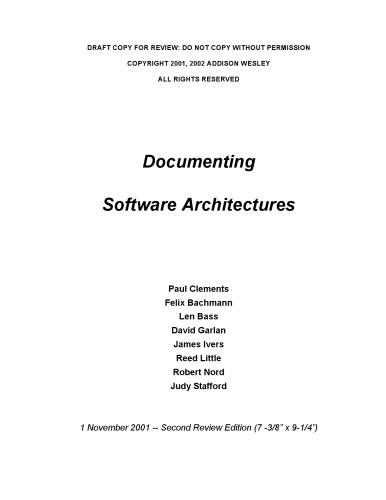 Documenting Software Architectures: Views and Beyond