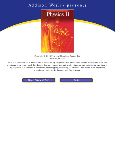 Addison Wesley Physics 11