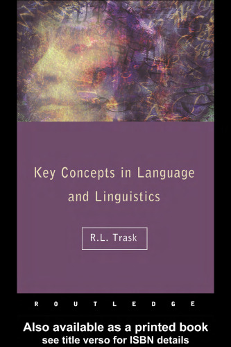 Key concepts in language and linguistics