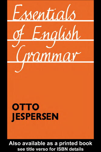 Essentials of English Grammar: 25th impression, 1987