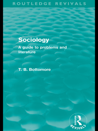 Sociology: a Guide to Problems and Literature