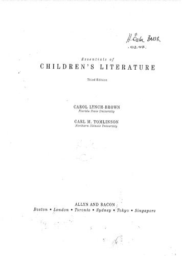 Essentials of Children's Literature
