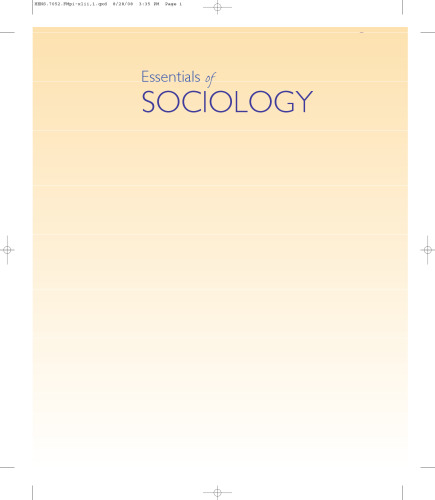 Essentials of Sociology: A Down-to-Earth Approach (8th Edition)