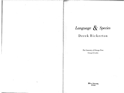 Language and Species
