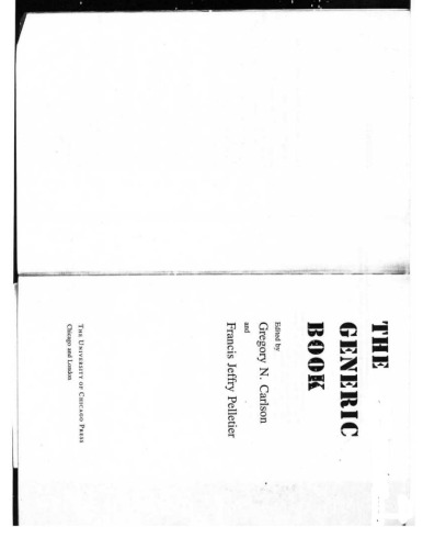 The generic book