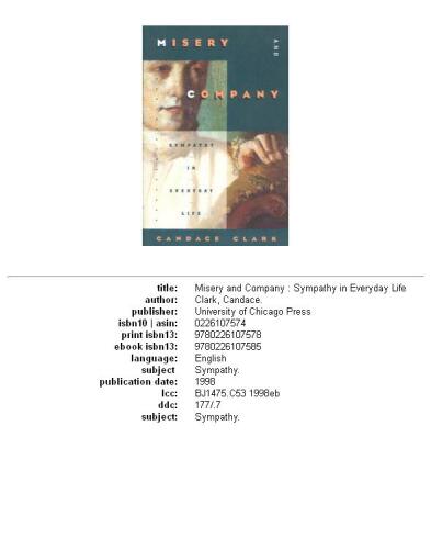 Misery and company: sympathy in everyday life