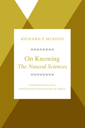 On Knowing--The Natural Sciences (Historical Studies of Urban America (Paperback))