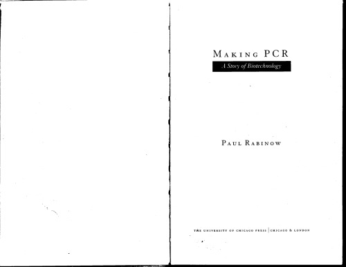 Making PCR: A Story of Biotechnology