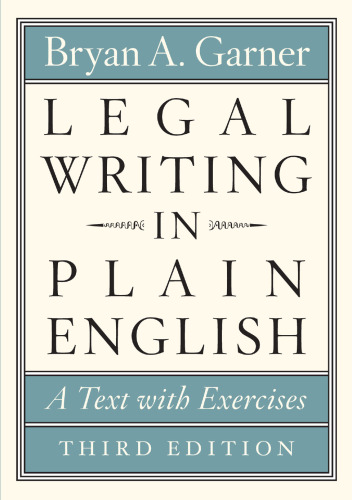 Legal Writing in Plain English