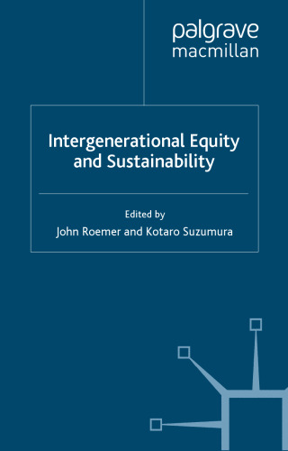 Intergenerational equity and sustainability