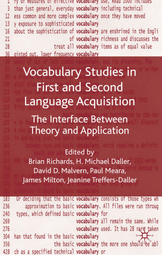 Vocabulary Studies in First and Second Language Acquisition: The Interface Between Theory and Application