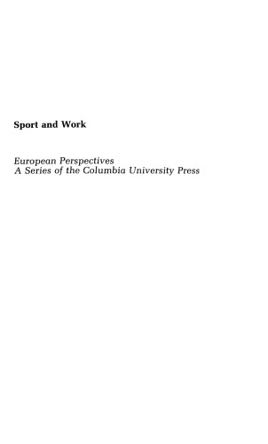 Sport and Work