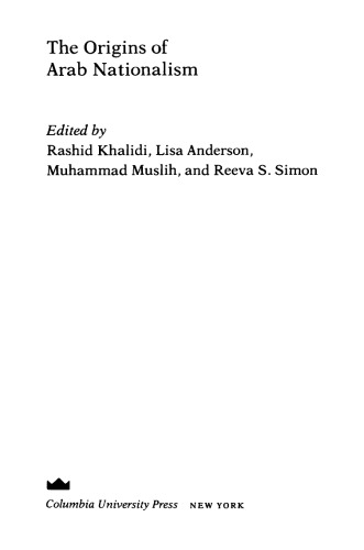 The Origins of Arab Nationalism