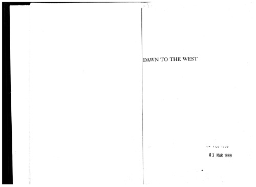 Dawn to the West: Japanese Literature of the Modern Era - Fiction