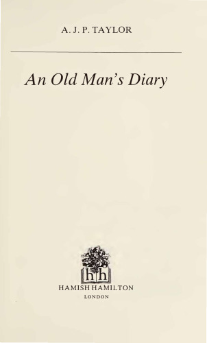 An Old Man's Diary