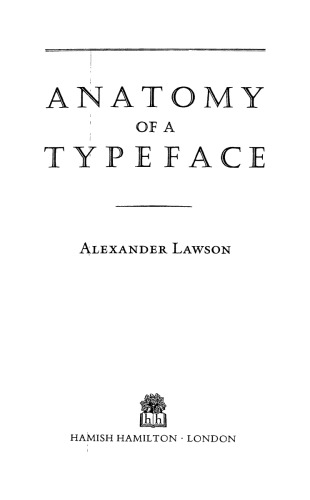 Anatomy of a Typeface