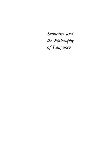 Semiotics and the Philosophy of Language