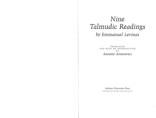 Nine Talmudic Readings