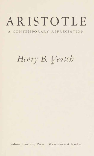 Aristotle - Contemporary Appreciation