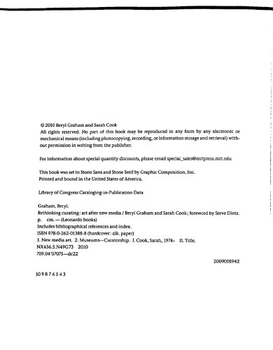 Rethinking Curating: Art After New Media