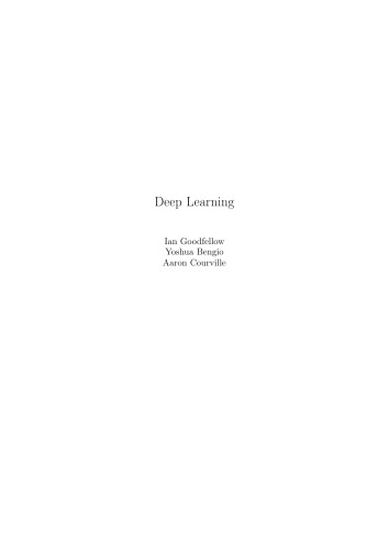 Deep Learning (Adaptive Computation and Machine Learning Series)