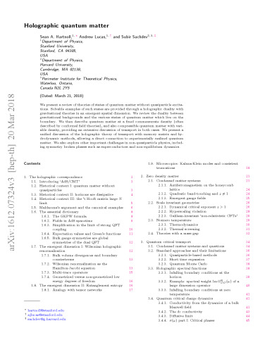 Holographic Quantum Matter (Mit Press)