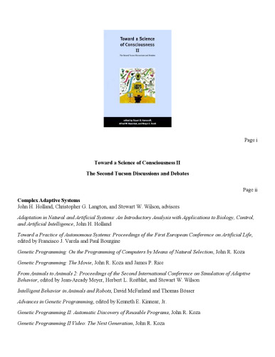 Toward a Science of Consciousness II: The Second Tucson Discussions and Debates