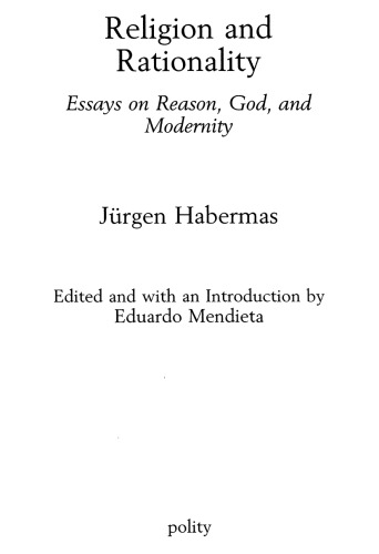 Religion and Rationality: Essays on Reason, God and Modernity