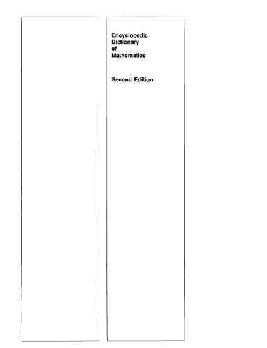 Encyclopedic dictionary of mathematics 1 (A - N)