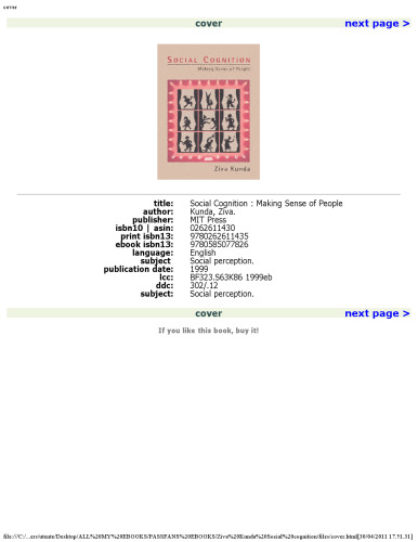 Social Cognition: Making Sense of People