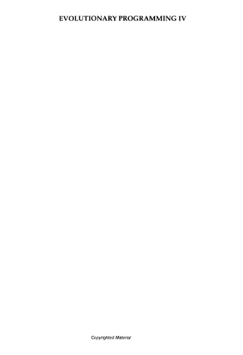 Evolutionary Programming IV: Proceedings of the Fourth Annual Conference on Evolutionary Programming