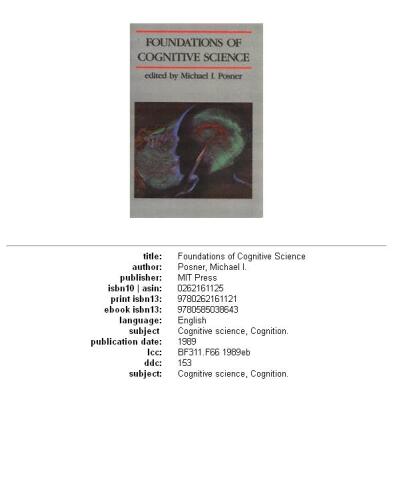 Foundations of Cognitive Science