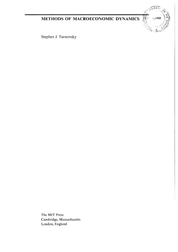 Methods of Macroeconomic Dynamics