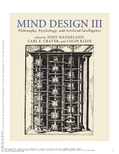 Mind Design III: Philosophy, Psychology, and Artificial Intelligence (Mind Design, 3)