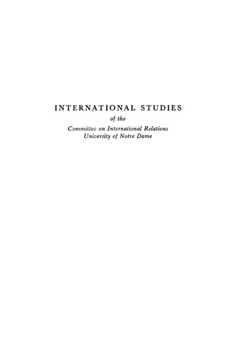 Theoretical Aspects of International Relations