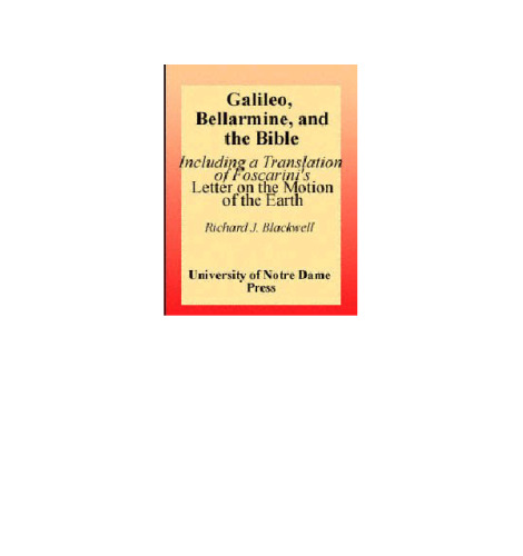 Galileo, Bellarmine, and the Bible
