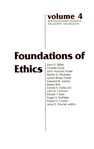 Foundations of Ethics