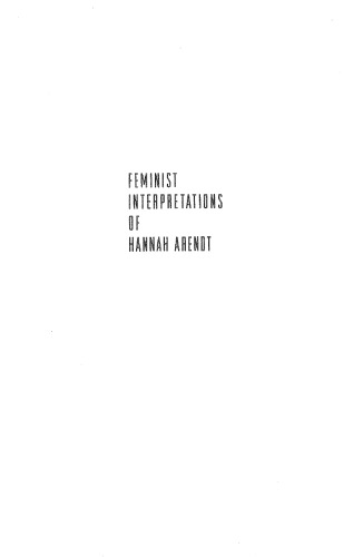 Feminist Interpretations of Hannah Arendt