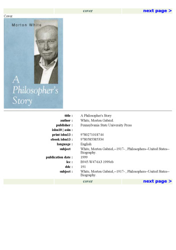 A Philosopher's Story