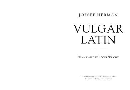 Vulgar Latin