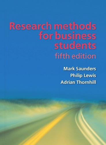 Research Methods for Business Students (5th Edition)